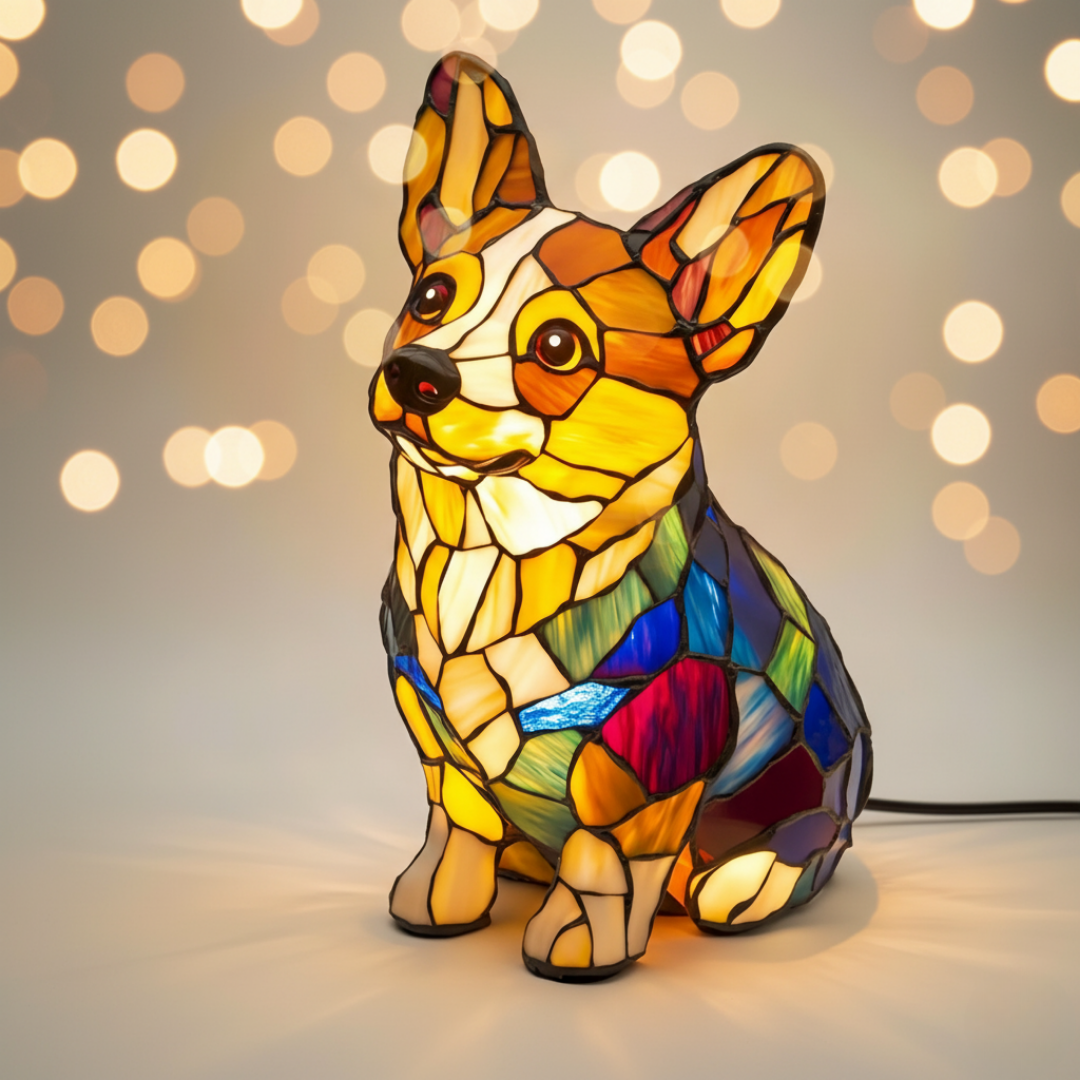 Strålande Corgi – Konstnärlig Figur