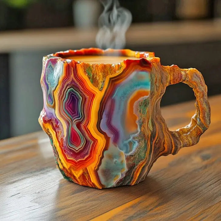 Mineralkristall Kaffemugg